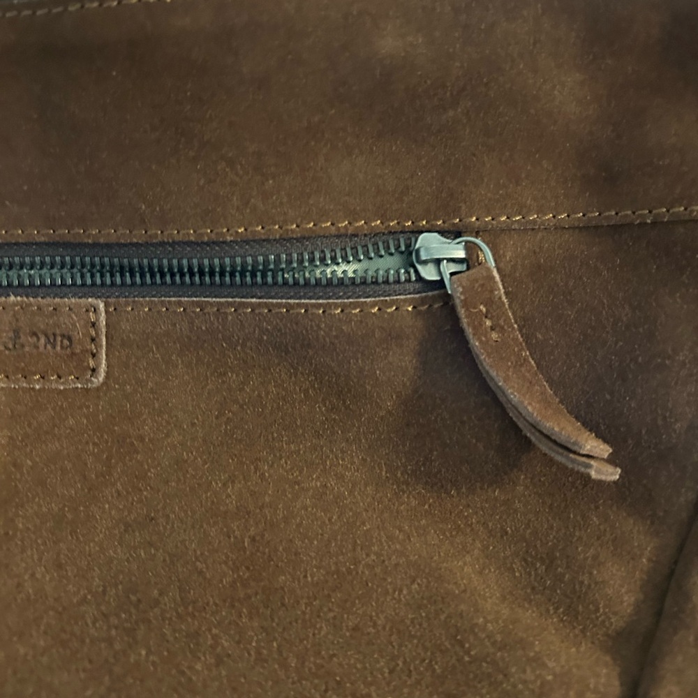 Brown Suede Crossbody Bag - Picture 6 of 12